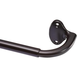 Amazon Basics Room Darkening Blackout Curtain Rod - 28" to 48", Dark Bronze (Espresso)