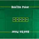 Poker Table Game Mat Layout - 36" x 72" Rectangle Las Vegas Style Green Casino Felts Table Top Cover, Great for Poker Game Night Events Theme Party Fundraisers & Gatherings