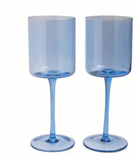 Core Home Wine Glass 2-Pack, 14oz, 2 Pack, Blue