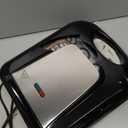 2025 Mini Donut Maker Machine for Home, Kid-Friendly 16-Hole Electric Doughnut and Pancake Maker with Non-Stick Surface, Ideal for Homemade Doughnuts (Black with Mini Oven Gloves & Brush)