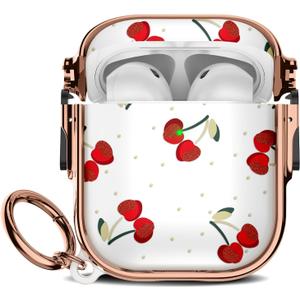 for Apple Airpods 2nd Generation Case,Soft Shockproof Airpods 2 Case Cute Cover for Girls Women with Keychain for Airpods 2nd/1st Cases with Lock,Cherry Dot for Apple Airpods 2nd Generation Case,Soft Shockproof Airpods 2 Case Cute Cover for Girls Women with Keychain for Airpods 2nd/1st Cases with Lock,Cherry Dot