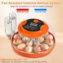 Apdoe 18 Egg Incubator, Incubators for Hatching Eggs, Automatic Egg Turner with Temperature Control, Egg Candler, Auto Water Replenishment, Poultry Incubator for Hatching Chicken Quail Duck Parrot