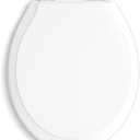 KOHLER 78052-RL-0 Rutledge ReadyLatch Quiet Close Rount Toilet Seat, Slow Close Lid and Seat, Grip-Tight Bumpers and Installation Hardware, White