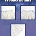 Zombies Costume for Girls, 3PCS Kids Cheerleader Uniform Outfit Halloween Cosplay Party Clothes (7-8 Years, White Skirt)