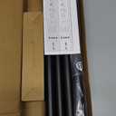 Heavy Duty Curtain Rods for Windows 66 to 120 Inch, 1 Inch Adjustable Black Curtain Rod Set with Easy Installation and Modern Design (A1,Black,30-120")