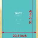 LaVie Home 24 x 32 Picture Frame, Large Poster Frame with High Definition Plexiglass, Horizontal or Vertical Wall Gallery Poster Frames Suitable for Photos, Artworks, Posters,Puzzle, Gold 1pc
