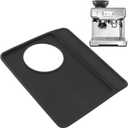11" x 9" Coffee Mat, Black Coffee Bar Mat for Countertop Anti Slip Hide Stain Pad Silicone Backed Absorbent Dish Drying Mat for 870 880