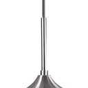 KCO Modern Nordic Hanging Ceiling Light Fixture 1-Light Silver Pendant Light with Glass Globe Adjustable Cord Contemporary Kitchen Island Lighting for Bedroom Living Room Dining Room (Clear) (Silver+Clear)