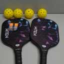 Pickleball Paddles Set of 2 or 4, or Single Paddle USAPA Approved Fiberglass Surface Pickleball Rackets Set for Men & Women