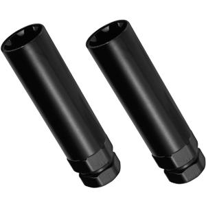 2pcs Fuel Wheel Lug Lock Key, 7 Spline & 6 Spline Lug Nut Socket Set Fuel Rim Dual-Hex Socket Wrench Replacement Removal Tool for Install and Detach Aftermarket Lug Nuts