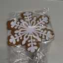 Gejoy Christmas Gingerbread Tree Topper 11 Inch Ginger Bread Christmas Decor Large Snowflake Treetop Ornament for Friends Home Indoor Holiday Decoration Gift Party Decor