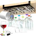 KitchenKlip WGlass Rack Hanging Under Cabinet Stemware Holder | FINAL SALE 42% OFF Limited Stock