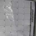 Desk calendar 2025-2026 Large 22 x 17 inch with Clear Waterproof Cover Jan. 2025-Jul. 2026 18 Months Monthly Planner Schedule Organization, Black