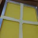 Aluminum Screen Printing Screens, 20 x 24 Inch Pre-Stretched Silk Screen Frames, Dry Sift Screen Set, Polyester mesh Screen, 60 90 110 200 Mesh, Micron Equiv 250 165 149 75 (4pack), 3 White 1 Yellow