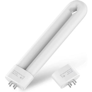 Bug Zapper Replacement Bulb for Indoor Outdoor, U-Shaped Twin Tube Bulb, 15Watt Replacent Bug Zapper Light Bulb with 4-Pin Base, Insect Attracting Lamp