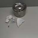 Cat Water Fountain, Stainless Steel Inside Ultra-Quiet Pump, 2L/67oz Automatic Dog Dispenser Water Bowl, Multiple Pets Water Fountain