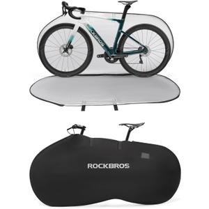 ROCKBROS Bike Travel Bag for Transportation Travel Outdoor Indoor Bike Storage Bag Anti-dust Waterproof Bike Covers for 26 inch Mountain Bike Road Bike, Black