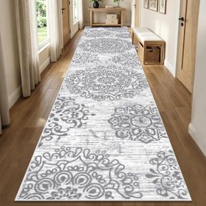 HEBE Hallway Runner Rug 3'x14', Washable Non Slip Kitchen Rug Runner
