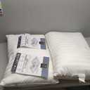 Hotel Grand White Luxury Feather Down Fluffy Bed Pillows 500 Thread Count Queen Size Pillows Set of 2 Pack Machine Washable 100% Cotton Breathable for Side/Back Sleeper Pillows,20" X28"(2 Pack)