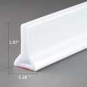 2021 Collapsible Threshold Water Dam -Bathroom Water Stopper Flood Silicone Shower Barrier Dry And Wet Separation Collapsible Shower Threshold (72 Inch)