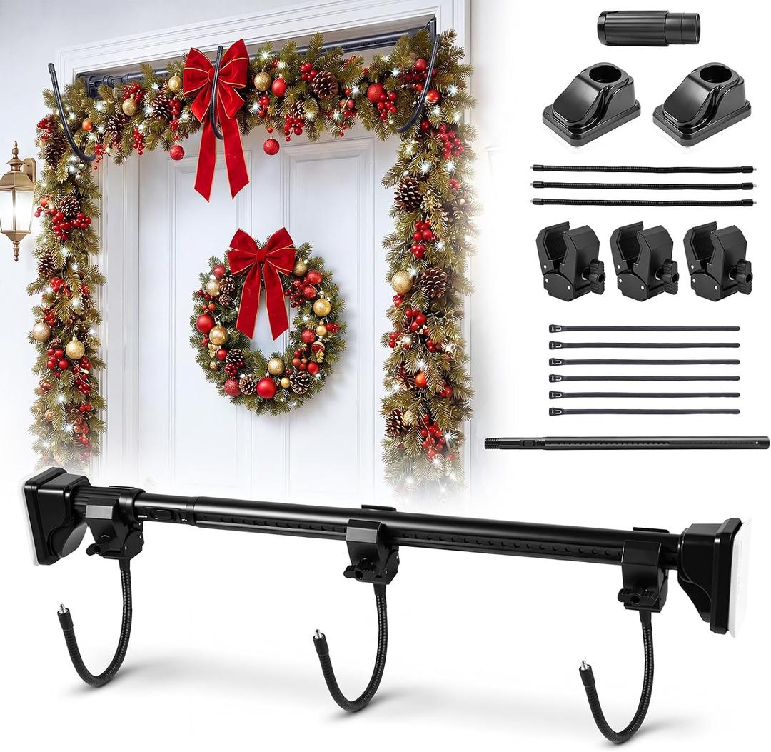 Christmas Garland Hanger for Front Door, Adjustable 27.6''-47.2''