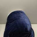 LBRO2M Sherpa Fleece Bed Blanket King Size Super Soft Fuzzy Plush Warm Cozy Fluffy Microfiber Couch Throw Velvet Double Reversible Luxurious Blankets,Navy Blue (King(90x104 Inches))