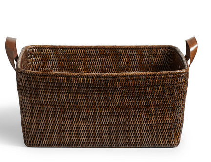 4x Baskets, Brown