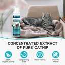 2 x Catnip Spray for Cats, Catnip Spray for Indoor Cats, Catnip for Cats and Kittens, Natural Catnip, Mess-Free Kitten Catnip Mist Spray to Relieve Stress, Revitalizes Toys & Vitality, 6.76 Oz