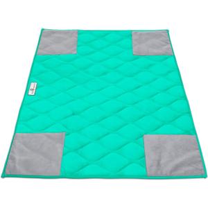 Paw Inspired PopCorner Guinea Pig Cage Liners | Washable Fleece Bedding or Pet Bed Mat for Small Animals | Super Absorbent Pee Pad with Reinforced Corners and Waterproof Bottom (C&C 2x3, Green)