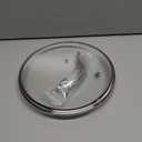 9.1 Inch Tempered Glass Lid Replacement for Instant Pot 6 Quart Pressure Cooker Inner Pot, 6 Qt Round Clear Tempered Pot Cover Accesories for Cooking, Stainless Steel Handle and Rim, 1Pack