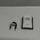 Puroma Key Lock Box, Portable Combination Lockbox Wall-Mounted Key Storage Box for House Keys, Resettable Code Safe Security Lock Box for Home, Office, Apartment Spare Key Storage (1 Pack, Gray)