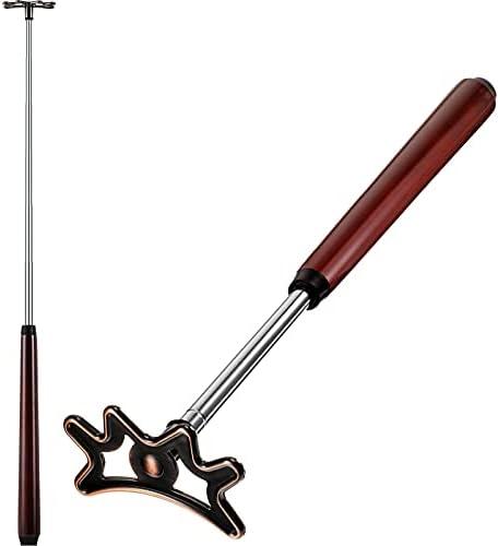 Sumind Retractable Pool Bridge Stick - Billiards Accessories Cue Bridge with Removable Head and Wooden Handle, Ideal for Pool Table Missing Pieces