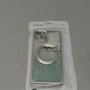 Hython for iPhone 14 Case Clear Magnetic Glitter Phone Cases [Compatible with MagSafe] Full Camera Lens Protector Gradient Sparkle Luxury Plating Shockproof Protective Cover Women, Straight/Silver