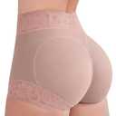 SheBuddy Butt Lifting Panties, Tummy Control Shapewear for Women Compression Underwear Short Lace Butt Lifter Shapewear L