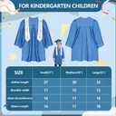 Kindergarten graduation cap and gown with 2026 Tassel, Certificate for Toddler Children (27"-33") (Blue, M)