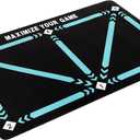 Football Footstep Training Mat, Soccer Training Mat,Football Door Mat Anti-Skid Carpet for Corner Football Field Ground, Soccer Trainer Dribble Silent Auxiliary Mat, Ball Control Training Player Equipment