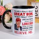 2 x Teen Boy Gift Ideas, Son Mug 11oz, Son Gifts from Mom Dad, Christmas Fathers Day Birthday Gift Ideas for Son, Son Ceramic Mug