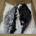Headlight Assembly Compatible with 2012-2015 Toyota Prius Replacement for 8117047520 8113047520, Headlamp Head Lights Lamp Chrome Housing Clear Lens Left & Right Side -Not Fit for Prius C&V
