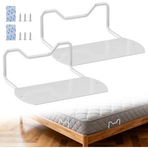 Mattress Slide Stopper,Mattress Retainer Bar to Keep Stabilizer,Stopper to Prevent Sliding Holder in Place,Anti Slip Gripper for Most Soft Bed White-4in(6pcs)