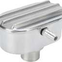 Raguso 6100FP Aluminum Antirust Polished Oval Shape Valve Cover Breather PCV Finned Valve Cover Breather Aluminum Valve for Replacement
