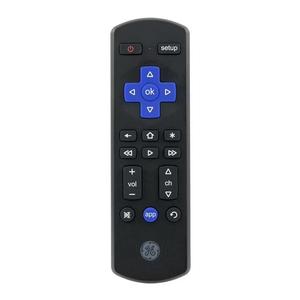 GE Roku TV Direct Replacement TV Remote Control in Black, 66814