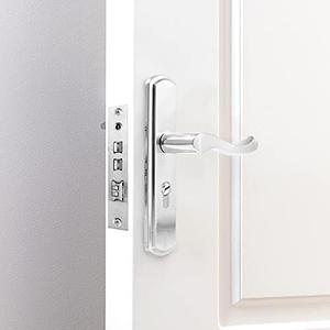 Miibox Privacy Door Lever Knob Lock, Stainless Steel Door Knob with Lock and Key Fit Door Thick 0.98-1.97 inch