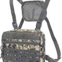 SMONT Tactical Molle Admin Pouch Detachable Magazine Pouches Plate Carrier Accessory Chest Bag for Men