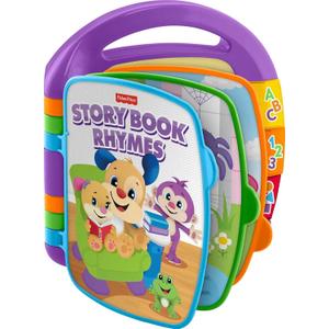 Fisher-Price Baby Learning Toy Laugh & Learn Storybook Rhymes Musical Book with Lights & Sounds for Infants Ages 6+ Months
