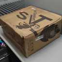 Ergonomic Office Chair, Mesh Desk Chair with Headrest, Lumbar Support, Thick Seat Cushion, Flip-up Arms, High Back Computer Task Chairs for Home Office, Black/Silver