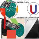 POP-Art Magnetic Mailbox Cover - Contemporary Art Abstract Wavy Lines - Waterproof - Standard Size 21x18 Inches - Decorative for Family Outside Garden Yard