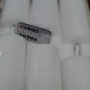 12 Pcs White Flameless Candles Flat Top LED Candles with Remote Timer, Pillar Flameless Candle Bulk Flickering Battery Operated Candle for Wedding Festival Outdoor Home Decor D 3'' H 4'' 5'' 6''