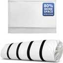 Memory Foam Mattress Vacuum Bag, Heavy-Duty Mattress Storage Bag for Moving and Transport, Mattress Compression Bag with Straps & Dual-Zip Seal (Queen/Full/Full-XL)