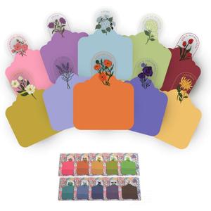 Mr. Pen- Plastic Transparent Bible Journaling Sticky Notes, 10 Pads, 200 Sheets, Botanical Design, Transparent Bible Sticky Notes with Stylish Protective Envelopes, Bible Study Supplies