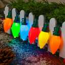 HAYATA Music Christmas Lights 35 LED C9 String Light - Fairy Xmas Decor Lighting for Outdoor, Indoor, Patio, Party, Home, Wreath, Garland, Christmas Tree Decoration. (Multi Color)